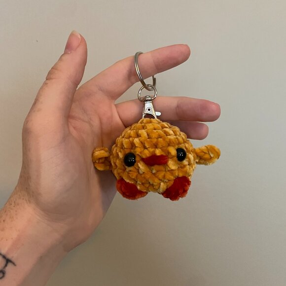 Crochet Duck/Chick Keychain - Picture 1 of 3